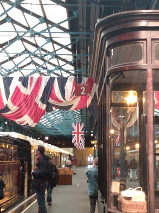 Royal carriages platform at the National Railway Museum